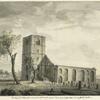 An original sketch of the ruins of Trinity Church N. York -- taken by an English officer in the Revolution