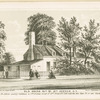 Old house 35th St. 11 Ave. N.Y. Mrs. McAdams country residence in 11th Avenue corner of 35th Street N.Y. 1805 with the two pear trees now standing 1863