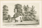 Old house 35th St. 11 Ave. N.Y. Mrs. McAdams country residence in 11th Avenue corner of 35th Street N.Y. 1805 with the two pear trees now standing 1863