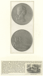 [Recto and verso of coin or medal featuring George Washington] ; Rose and Crown.