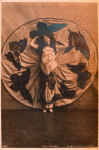 Loie Fuller displaying circular dress