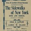 The sidewalks of New York : song and chorus