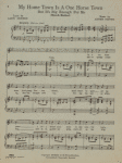 My home town is a one horse town but it's big enough for me : march ballad