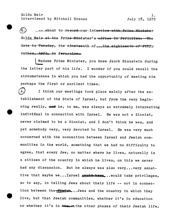 Golda Meir Nypl Digital Collections