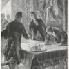 The signing of the Louisiana Purchase Treaty by Marbois, Livingston, and Monroe
