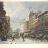 New York. Winter Scene in Broadway.