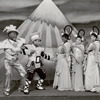 Bill "Bojangles" Robinson, Freddie Robinson, Rosetta LeNoire, Gwendolyn Reyde, and Frances Brook in the stage production The Hot Mikado