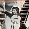 Anna May Wong arriving in New York in connection with Universal's film