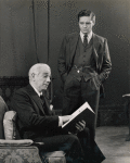 Melvyn Douglas and Arthur Hill in the stage production The Gang's All Here