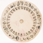 Garrick's faces: thirty different likenesses. Rotating disc