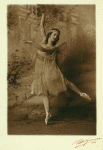 Ruth Page, posing in a studio