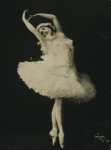 Anna Pavlova, costumed as The dying swan