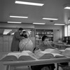 Donnell Library. Leady reading in lobby