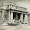 Drawing of proposed changes to entry portico of NYPL