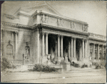 Drawing of proposed changes to entry portico of NYPL