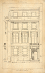 Elevation of house for Mr. Richard Hoe, Esq., New York, Messrs Carrère and Hastings, architects
