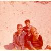 Alfred Kazin with son Michael Kazin and Ann Judith Birstein [Kazin] at Cape Cod sand dunes
