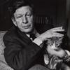 Wystan Hugh Auden (seated with cat)