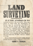 Henry D. Thoreau "Land surveying..." handbill