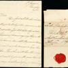 William, Duke of Clarence autograph letter signed to Dorothy Jordan, 25 September 1812
