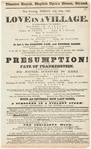 This evening, Friday, July 20th, 1827, will be presented (first time this season) the comick opera of Love in a village