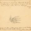 Pencil drawing of a hand, by Queen Victoria