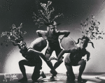 Group of 3 fauns with Thomas Armour, Alexander Goudovitch, and Paul Godkin in Leonide Massine's Bacchanale