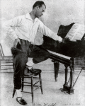 Nijinsky studying a piano score.
