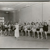 Kyra Blanc teaching a children's ballet class at the School of American Ballet