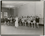 Kyra Blanc teaching a children's ballet class at the School of American Ballet