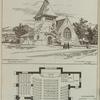 Congregational church and ground plan