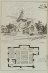 Congregational church and ground plan