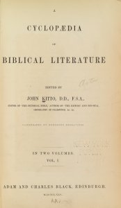 A cyclopaedia of Biblical literature