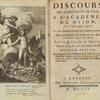 Discours qui a remporté le prix a l'Academie de Dijon, en l'année 1750 ... [Frontispiece & title page]