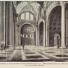 Interior view of the Constantine Basilica...Reconstruction by the Archaeologist G. Gatteschi. Rome