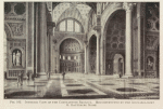 Interior view of the Constantine Basilica...Reconstruction by the Archaeologist G. Gatteschi. Rome