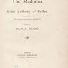 The madonna of Saint Anthony of Padua,