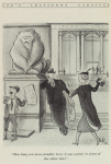 How long have you been standin' here--I was waitin' in front of the other lion!"