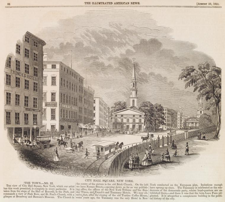 City Hall Square, New York - NYPL Digital Collections