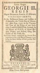 Anno Regni Georgii II. Regis Magnae Britanniae, Franciae & Hiberniae, vicesimo-sexto