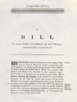 A bill to remove doubts as to Quakers' and Jews' marriages