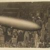 Photograph of the air ship Hindenburg over New York City