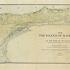 1609. The island of Manhattan (Mannahtin) at the time of its discovery showing its elevations, water-courses, marshes, and shore line.