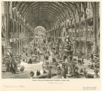 Interior view of the International Exhibition, London, 1862.