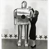Westinghouse - Mechanical Man and Dog (Elektro and Sparko) - Woman showing roses to Elektro