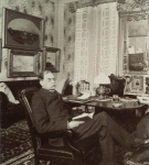 East Parlor, Abraham Lansing seated at table