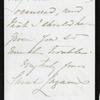 Sarah Lazarus correspondence. (March 10, 1876)