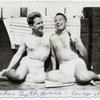 Frank Thompson and friend at Stauch Bath House, Coney Island