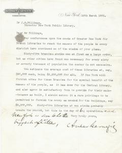 Andrew Carnegie letters