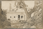 Gunston Hall with repair work to roof